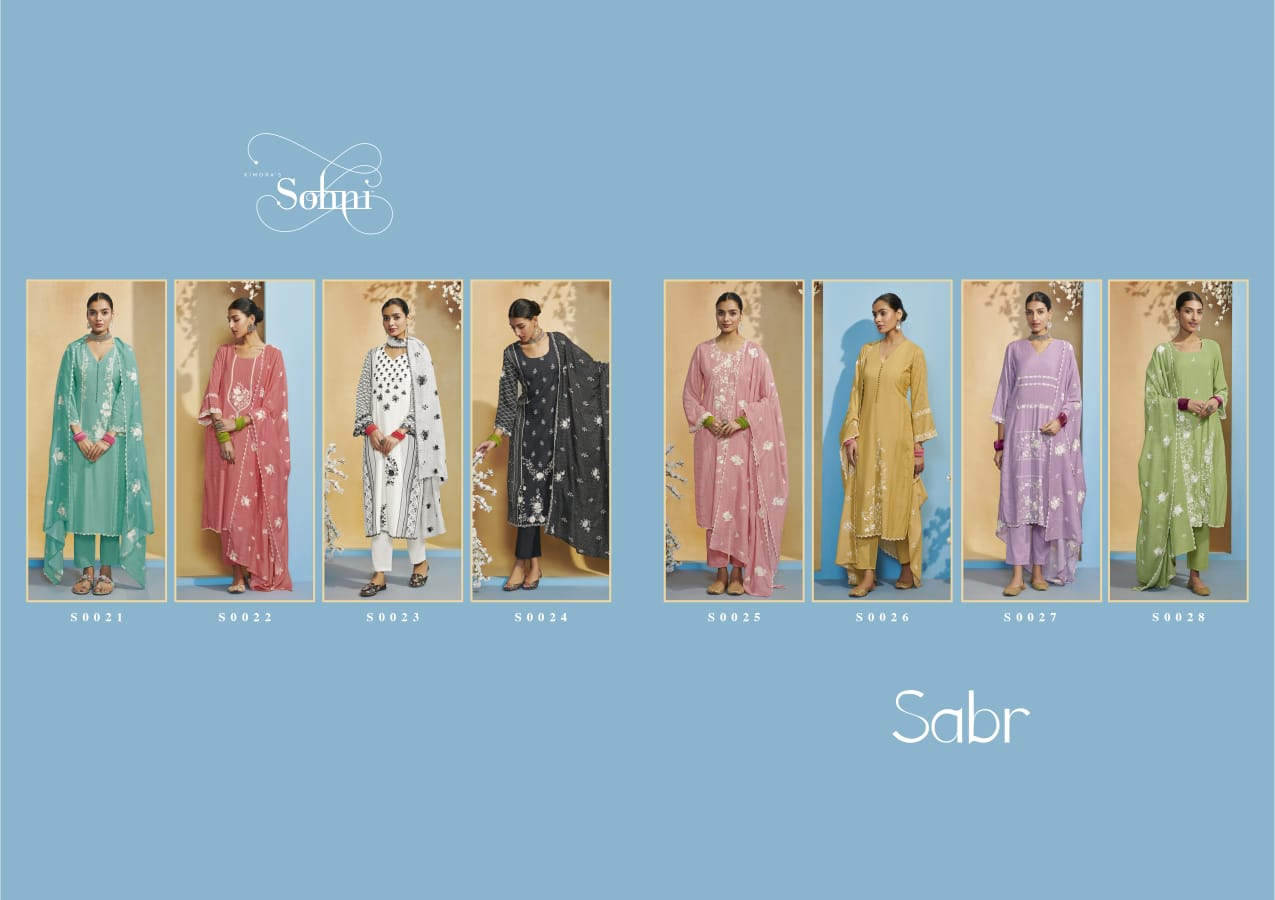 Heer Sabr By Kimora S0021-S0028 Designer Salwar Suits Catalog